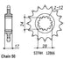 Pignon 14 Dents - Pas 530 - Similaire JTF295