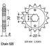 Pignon 13 Dents - Pas 520 - Similaire JTF718
