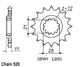 Pignon 17 Dents - Pas 520 - Similaire JTF824
