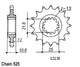 Pignon 16 Dents - Pas 525 - Similaire JTF1586