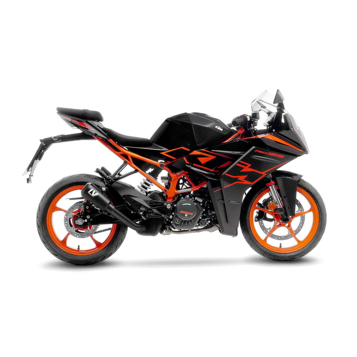 Silencieux LV-10 FULL BLACK RC 125 - Non Homologué