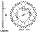 Couronne Acier 40 Dents - Pas 530 - Similaire JTR284
