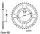 Couronne Acier 32 Dents - Pas 420 - Similaire JTR834