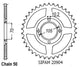 Couronne Acier 38 Dents - Pas 530 - Similaire JTR278