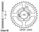 Couronne Acier 36 Dents - Pas 530 - Similaire JTR246