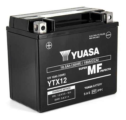 Batterie YTX12 SLA AGM - Sans Entretien - Prête à l'emploi.