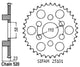 Couronne Acier 41 Dents - Pas 520 - Similaire JTR20