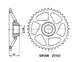 Couronne Acier 43 Dents - Pas 415 - Similaire JTR8