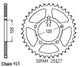 Couronne Acier 45 Dents - Pas 415 - Similaire JTR211