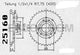 Couronne Acier 44 Dents - Pas 420 - Similaire JTR2035