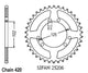 Couronne Acier 50 Dents - Pas 420 - Similaire JTR1132