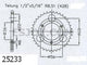 Couronne Acier 28 Dents - Pas 428 - Similaire JTR5233