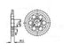Couronne Acier 38 Dents - Pas 525 - Similaire JTR761