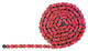 Chaine 420 - 132 maillons - Hyper Renforcée Sans Joints Toriques - Rouge