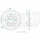 Couronne Acier 44 Dents - Pas 428 - Similaire JTR269