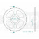 Couronne Acier 56 Dents - Pas 428 - Similaire JTR810