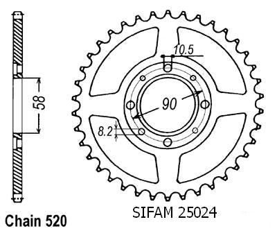 Couronne Acier 53 Dents - Pas 428 - Similaire JTR241