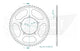 Couronne Acier 62 Dents - Pas 428 - Similaire JTR5213
