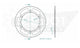 Couronne Acier 54 Dents - Pas 428 - Similaire JTR1249