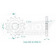 Pignon 14 Dents - Pas 428 - Similaire JTF785