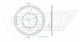 Couronne Acier 58 Dents - Pas 428 - Similaire JTR25