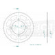 Couronne Acier 56 Dents - Pas 428 - Similaire JTR1140