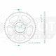 Couronne Acier 54 Dents - Pas 428