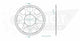 Couronne Acier 69 Dents - Pas 428 - Similaire JTR1135