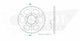 Couronne Acier 43 Dents - Pas 428 - Similaire JTR1010