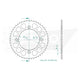 Couronne Acier Ultralight 50 Dents - Pas 428 - Similaire JTR895