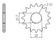 Pignon Ultralight 15 Dents - Pas 525 - Similaire JTF520