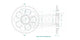 Couronne Acier 38 Dents - Pas 525 - Similaire JTR752
