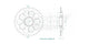 Couronne Acier 39 Dents - Pas 525 - Similaire JTR752