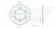 Couronne Acier 39 Dents - Pas 525 - Similaire JTR745