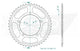 Couronne Acier 48 Dents - Pas 525 - Similaire JTR1792
