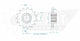 Pignon 15 Dents - Pas 525 - Similaire JTF709