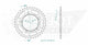 Couronne Acier 38 Dents - Pas 525 - Similaire JTR898