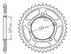 Couronne Acier 41 Dents - Pas 525 - Similaire JTR898