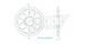 Couronne Acier 39 Dents - Pas 525