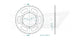 Couronne Acier 42 Dents - Pas 525 - Similaire JTR2014