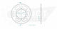 Couronne Acier 44 Dents - Pas 525 - Similaire JTR2014