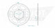 Couronne Acier 50 Dents - Pas 525 - Similaire JTR2014