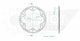Couronne Acier 41 Dents - Pas 525 - Similaire JTR6