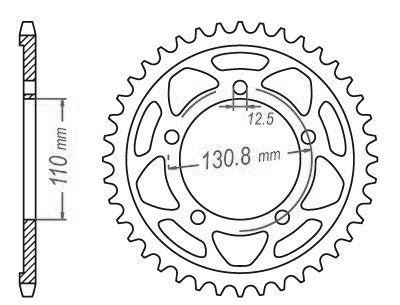 Couronne Acier 45 Dents - Pas 525 - Similaire JTR7