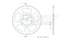 Couronne Acier 42 Dents - Pas 525 - Similaire JTR15