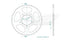 Couronne Acier 44 Dents - Pas 525 - Similaire JTR15