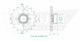 Pignon Ultralight 17 Dents - Pas 525