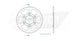 Couronne Acier 43 Dents - Pas 525 - Similaire JTR765