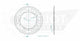 Couronne Acier 44 Dents - Pas 525 - Similaire JTR1317