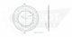 Couronne Acier 45 Dents - Pas 525 - Similaire JTR1317